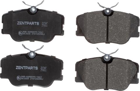 ZENTPARTS Z07347 - Тормозные колодки, дисковые, комплект autodnr.net