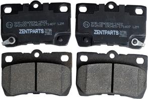 ZENTPARTS Z07386 - Тормозные колодки, дисковые, комплект autodnr.net