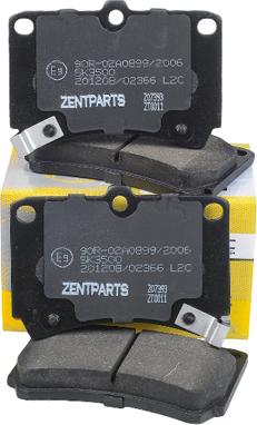 ZENTPARTS Z07393 - Тормозные колодки, дисковые, комплект autodnr.net