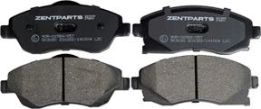 ZENTPARTS Z07399 - Тормозные колодки, дисковые, комплект autodnr.net