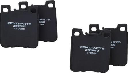 ZENTPARTS Z07660 - Тормозные колодки, дисковые, комплект autodnr.net