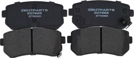 ZENTPARTS Z07665 - Тормозные колодки, дисковые, комплект autodnr.net