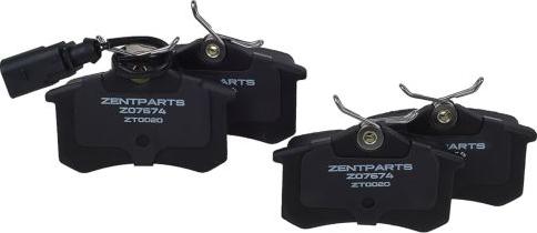 ZENTPARTS Z07674 - Тормозные колодки, дисковые, комплект autodnr.net