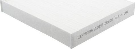 ZENTPARTS Z33957 - Фильтр воздуха в салоне autodnr.net