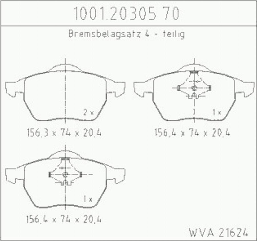 Zimmermann 10012030570 - Гальмівні колодки, дискові гальма autocars.com.ua