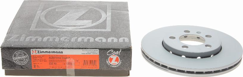Zimmermann 100.1233.20 - Гальмівний диск autocars.com.ua