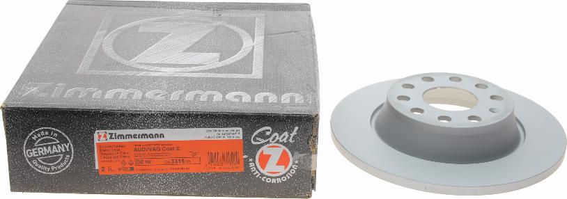 Zimmermann 100.3315.20 - Гальмівний диск autocars.com.ua