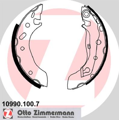 Zimmermann 10990.100.7 - Комплект тормозных колодок, барабанные autodnr.net