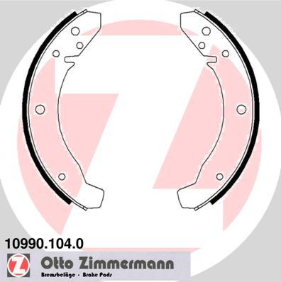 Zimmermann 10990.104.0 - Комплект тормозных колодок, барабанные avtokuzovplus.com.ua