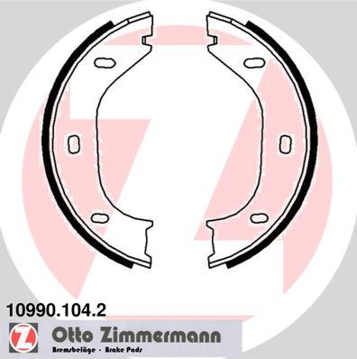Zimmermann 10990.104.2 - Комплект гальм, ручник, парковка autocars.com.ua