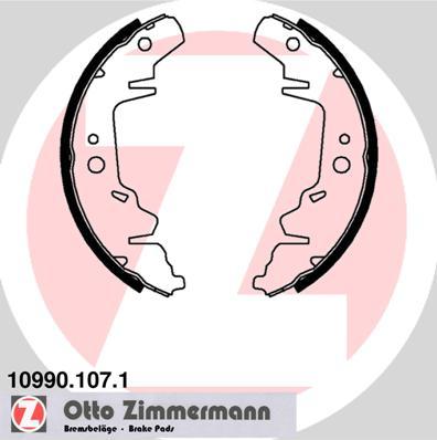 Zimmermann 10990.107.1 - Комплект тормозных колодок, барабанные avtokuzovplus.com.ua