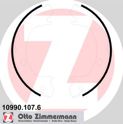 Zimmermann 10990.107.6 - Комплект гальм, ручник, парковка autocars.com.ua
