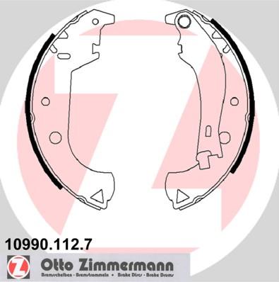 Zimmermann 10990.112.7 - Комплект тормозных колодок, барабанные avtokuzovplus.com.ua