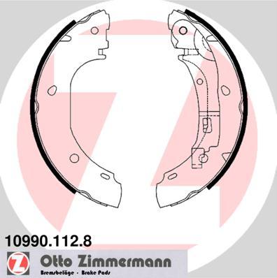 Zimmermann 10990.112.8 - Комплект тормозных колодок, барабанные avtokuzovplus.com.ua