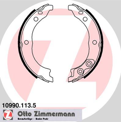 Zimmermann 10990.113.5 - Комплект тормозов, ручник, парковка avtokuzovplus.com.ua