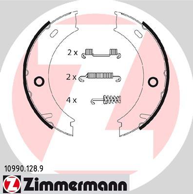 Zimmermann 10990.128.9 - Комплект тормозов, ручник, парковка avtokuzovplus.com.ua