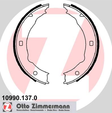 Zimmermann 10990.137.0 - Комплект гальм, ручник, парковка autocars.com.ua