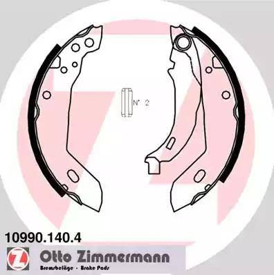 Zimmermann 10990.140.4 - Комплект гальм, барабанний механізм autocars.com.ua