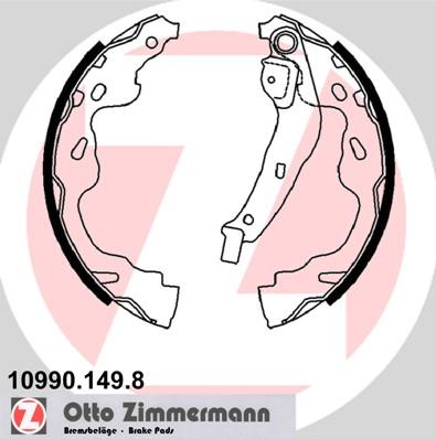 Zimmermann 10990.149.8 - Комплект гальм, барабанний механізм autocars.com.ua