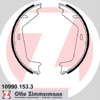 Zimmermann 10990.153.3 - Комплект тормозов, ручник, парковка avtokuzovplus.com.ua