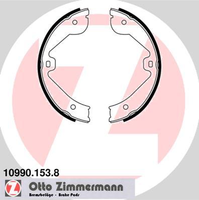 Zimmermann 10990.153.8 - Комплект гальм, ручник, парковка autocars.com.ua