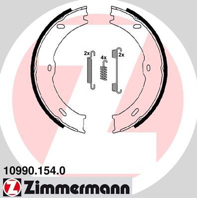 Zimmermann 10990.154.0 - Комплект гальм, ручник, парковка autocars.com.ua