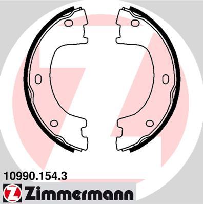 Zimmermann 10990.154.3 - Комплект гальм, ручник, парковка autocars.com.ua