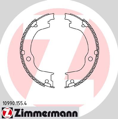 Zimmermann 10990.155.4 - Комплект гальм, ручник, парковка autocars.com.ua