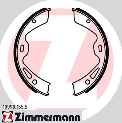 Zimmermann 10990.155.5 - Комплект гальм, ручник, парковка autocars.com.ua