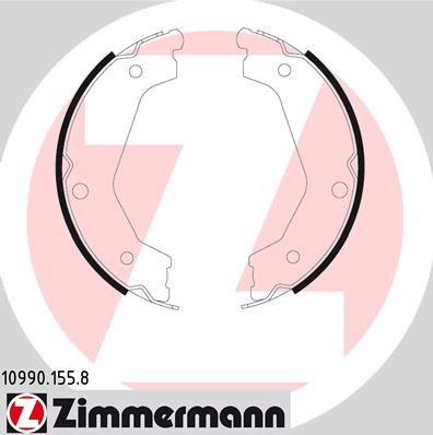 Zimmermann 10990.155.8 - Комплект гальм, ручник, парковка autocars.com.ua