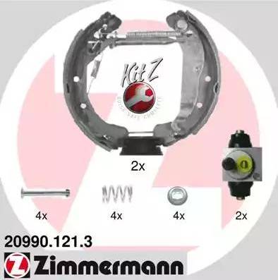 Zimmermann 20990.121.3 - Комплект тормозных колодок, барабанные avtokuzovplus.com.ua