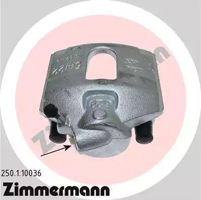 Zimmermann 250.1.10036 - Тормозной суппорт avtokuzovplus.com.ua