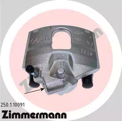 Zimmermann 250.1.10091 - Гальмівний супорт autocars.com.ua