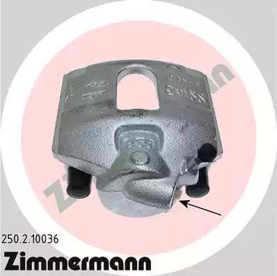 Zimmermann 250.2.10036 - Гальмівний супорт autocars.com.ua