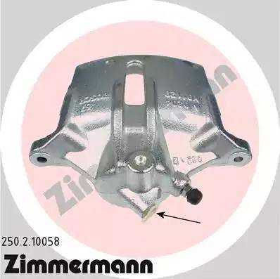 Zimmermann 250.2.10058 - Гальмівний супорт autocars.com.ua