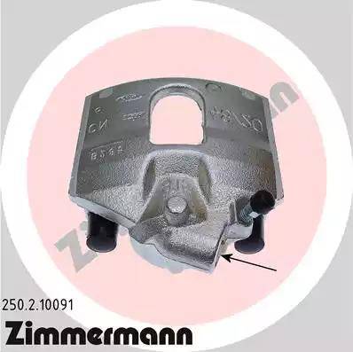 Zimmermann 250.2.10091 - Тормозной суппорт avtokuzovplus.com.ua