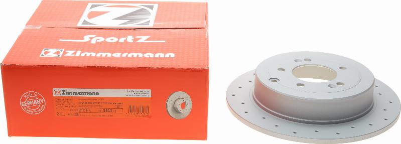 Zimmermann 285.3532.52 - Гальмівний диск autocars.com.ua