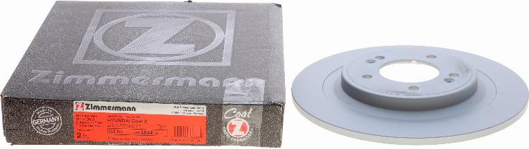 Zimmermann 285.3544.20 - Гальмівний диск autocars.com.ua