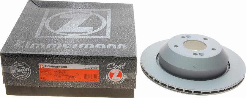 Zimmermann 320.3816.20 - Гальмівний диск autocars.com.ua