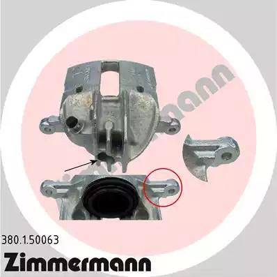 Zimmermann 380.1.50063 - Гальмівний супорт autocars.com.ua