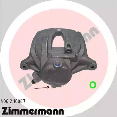 Zimmermann 400.2.10067 - Гальмівний супорт autocars.com.ua