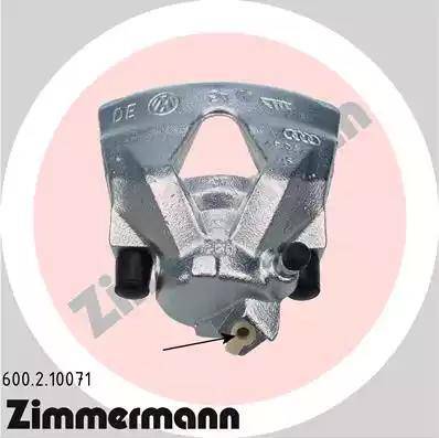 Zimmermann 600.2.10071 - Тормозной суппорт avtokuzovplus.com.ua
