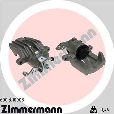 Zimmermann 600.3.10008 - Тормозной суппорт avtokuzovplus.com.ua