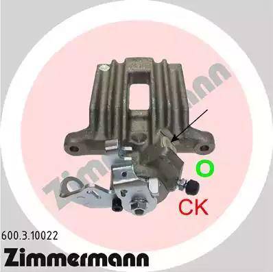 Zimmermann 600.3.10022 - Гальмівний супорт autocars.com.ua