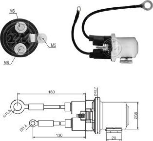 ZM ZM 1-408 - Тяговое реле, стартер avtokuzovplus.com.ua