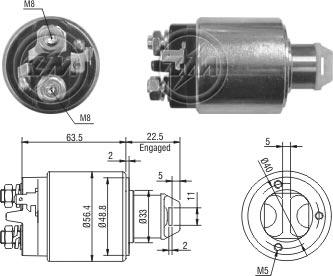 ZM ZM 1-471 - Тягове реле, стартер autocars.com.ua