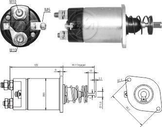 ZM ZM 1-855 - Тягове реле, стартер autocars.com.ua