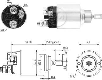 ZM ZM 2-382 - Тягове реле, стартер autocars.com.ua