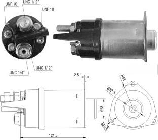 ZM ZM-2452 - Тягове реле, стартер autocars.com.ua