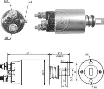 ZM ZM-2689 - Тягове реле, стартер autocars.com.ua